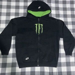 Monster full zip hoodie Size large (kids)